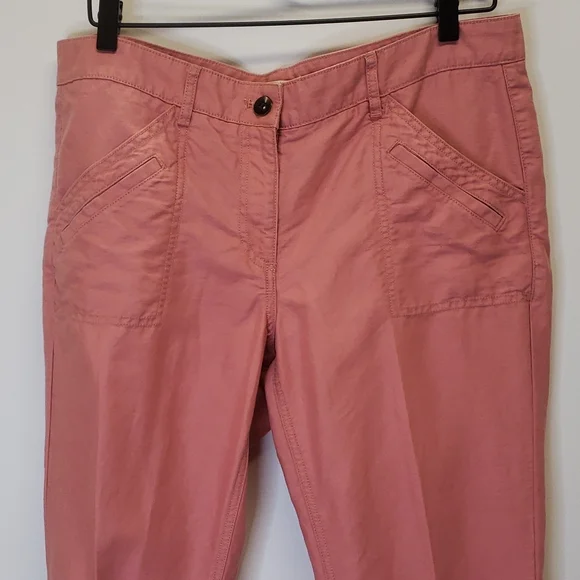 Loft  Marisasize 8 linen blend dusty rose colored pants  E86 - Picture 2 of 10
